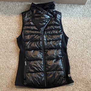 Calvin Klein Shiny Black Puffer Vest
